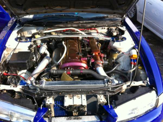 1JZエンジンスワップ後期S14シルビアブルー20130525_2