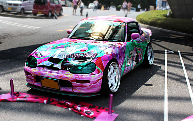2013年6月東京タワー!痛車展示イベントの車両画像その2（三姉妹カプチーノ）