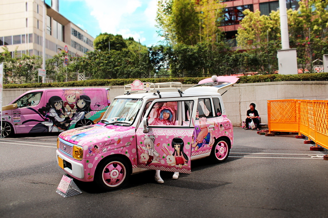 2013年6月東京タワー!痛車展示イベントの車両画像その3最後(アルトラパン、パルサーVZ-R、バイク)