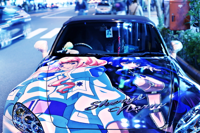 2014年4月19日撮影!秋葉原痛車ストリート(マクロスFシェリル･ノーム仕様･ホンダS2000)