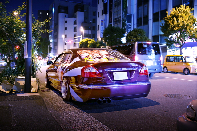 2014年5月5日ゴールデンウィーク撮影!秋葉原痛車ストリート(ニセコイ橘万里花･F50型シーマ)