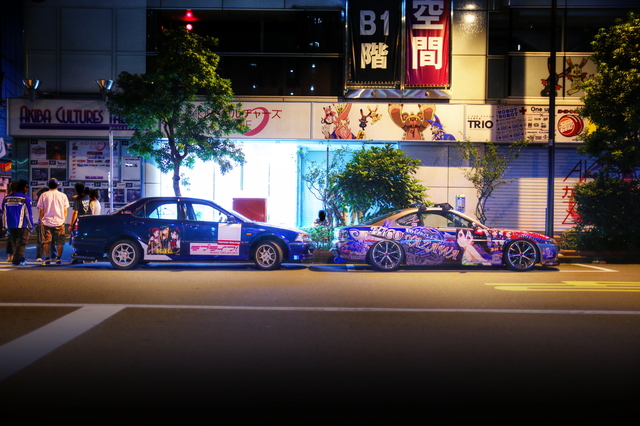 2014年7月12日撮影!秋葉原痛車ストリート(ラブライブ!BiBi･CF4型ホンダ･トルネオ/矢澤にこ仕様S15シルビア)
