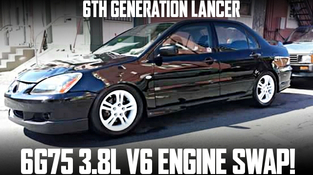 6G75型3.8リッターV6エンジンスワップ!エクリプス用MT組み合わせ!6代目三菱ランサーのアメリカ中古車を掲載