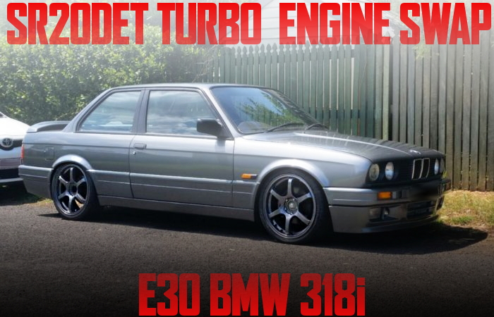 日産SR20ターボエンジンスワップ!E30型BMW318iのオーストラリア中古車を掲載
