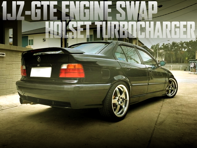1JZ-GTEエンジン改シングルタービンF-CON制御!E36系BMW3シリーズのタイ中古車を掲載