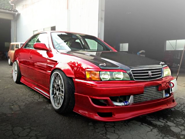FRONT EXTERIOR RED JZX100 CHASER