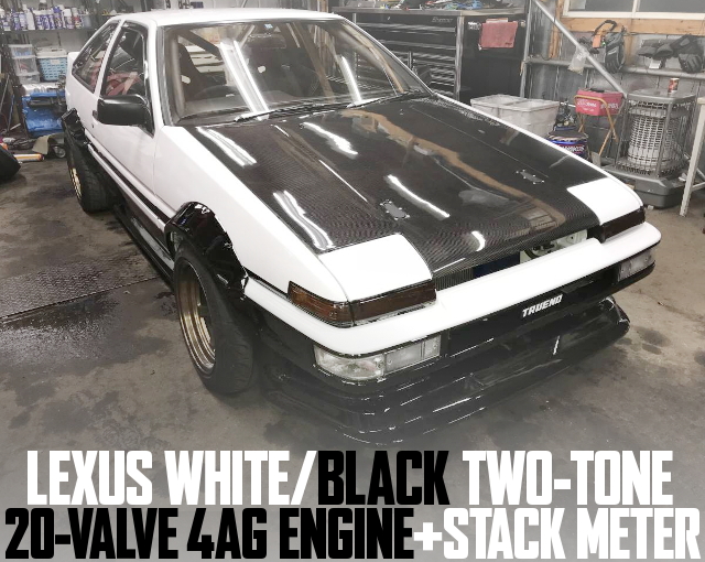 LEXUS WHITE AND BLACK AE86 TRUENO