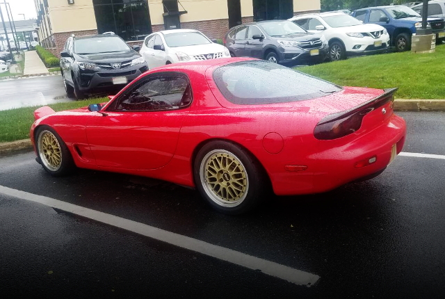 REAR EXTERIOR FD3S RX-7 RED