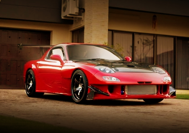 FRONT EXTERIOR FD3S RX-7 RE-AMEMIYA WIDEBODY RED