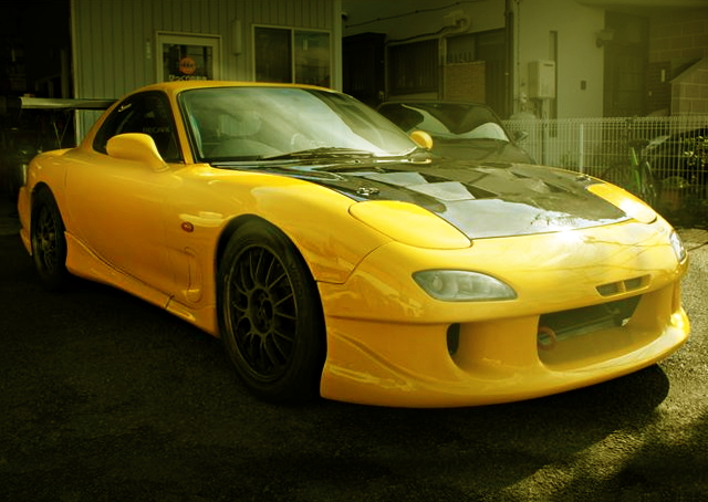 FRONT FACE FD3S RX-7 YELLOW