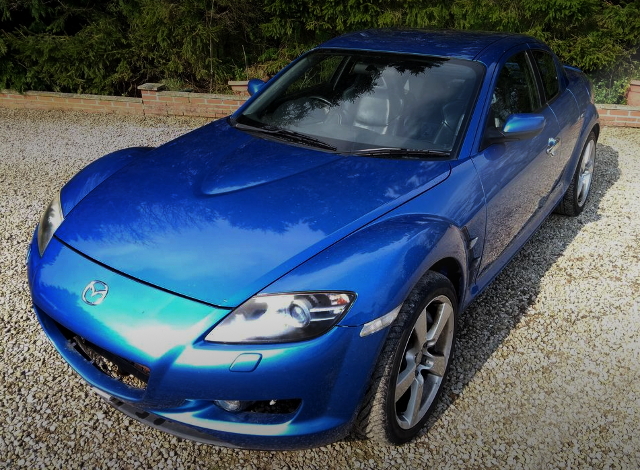 FRONT FACE MAZDA RX-8 BLUE