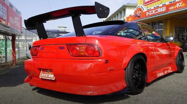 REAR EXTERIOR WIDEBODY 180SX RED