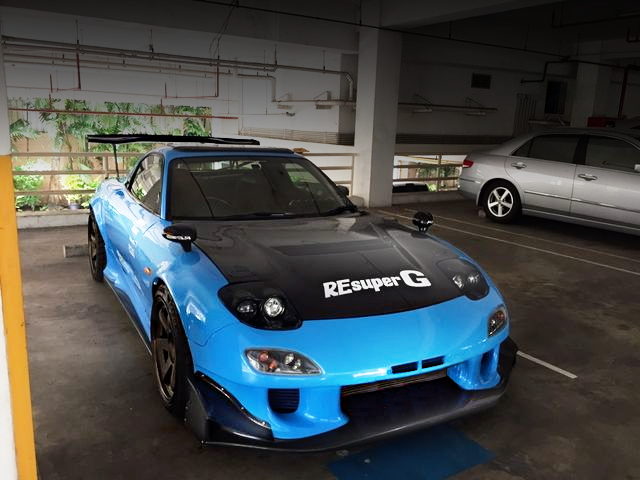 FRONT FACE LIGHT BLUE FD3S RX7