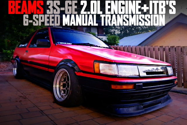BEAMS 3SGE ITB AE86 LEVIN RED