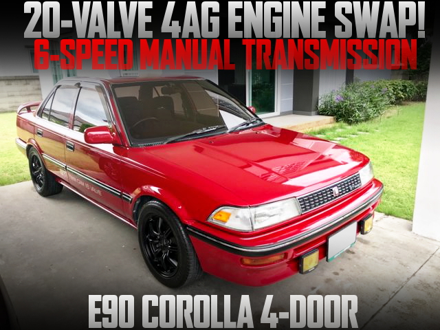 20-VALVE 4AG WITH 6MT E90 COROLLA 4-DOOR RED