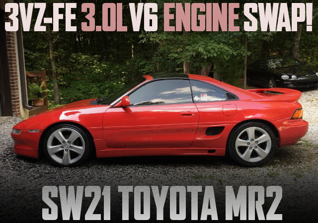 3VZ V6 ENGINE SWAP SW21 MR2 RED