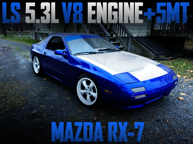 LS 5.3L V8 ENGINE WITH 5MT FC3S RX7 BLUE