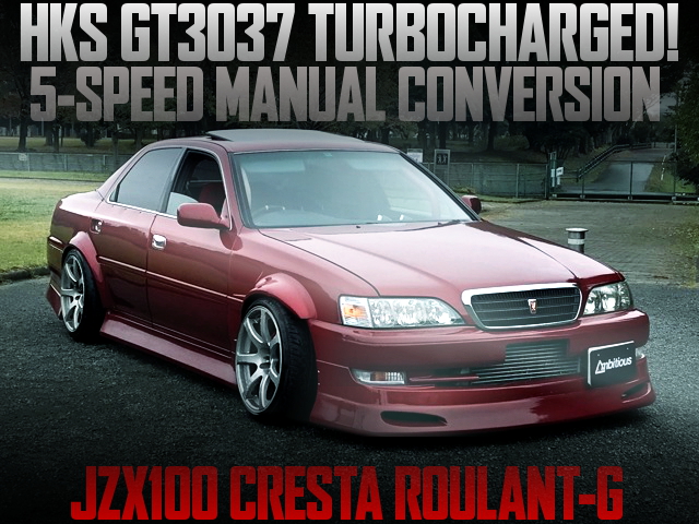 1JZ WITH GT3037 TURBO AND 5MT JZX100 CRESTA WIDEBODY