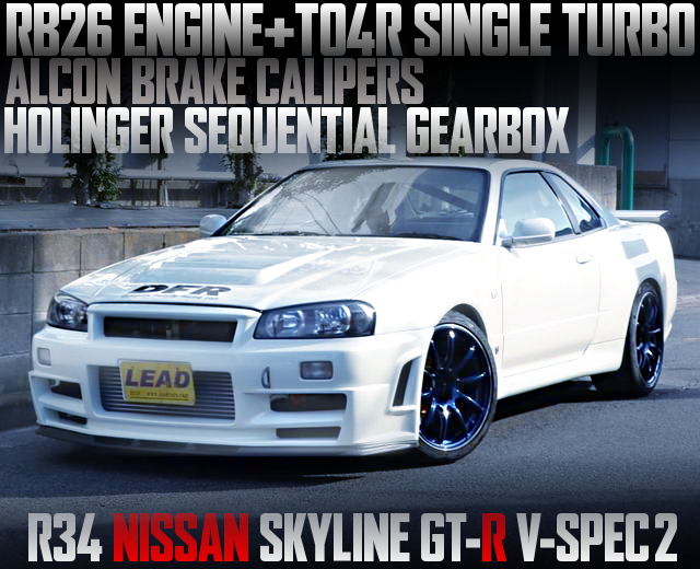 TO4R TURBO WITH SEQUENTIAL GEAR R34 GTR V-SPEC2