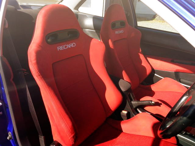 RED RECARO SEMI BUCKET SEATS