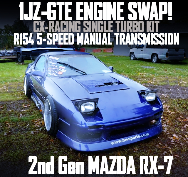 1JZ-GTE ENGINE WITH CXRacing TURBO INTO FC RX7