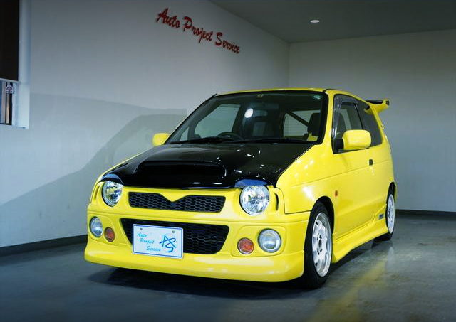FRONT EXTERIOR HB11S ALTO WORKS YELLOW