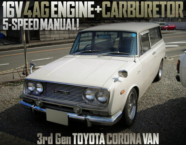 4AG CARBS ENGINE WITH 5MT SWAPPED 3rd Gen CORONA VAN