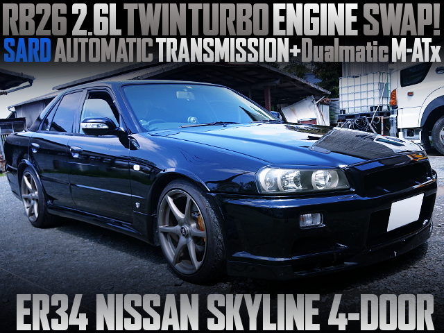 RB26 TWINTURBO AND SARD AUTOMATIC WITH ER34 SKYLINE 4-DOOR