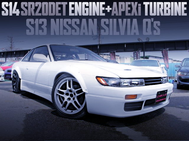 S14 SR20DET ENGINE AND APEXi TURBO WITH S13 SILVIA Qs