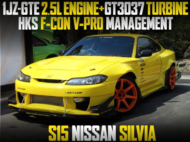 1JZ-GTE ENGINE AND GT3037 TURBO WITH S15 SILVIA WIDEBODY