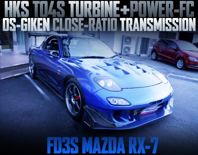 TO4S TURBOCHARGED FD3S RX-7 BLUE
