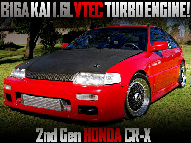 B16A KAI VTEC TURBO ENGINE INTO 2nd Gen HONDA CR-X
