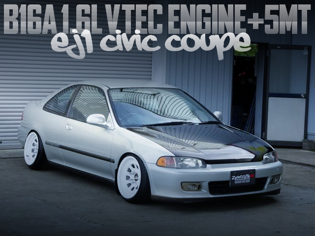 B16A VTEC ENGINE AND 5MT INTO EJ1 CIVIC COUPE