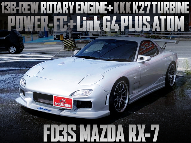 K27 TURBO AND POWER-FC WITH LINK G4plus ATOM OF MAZDA RX-7