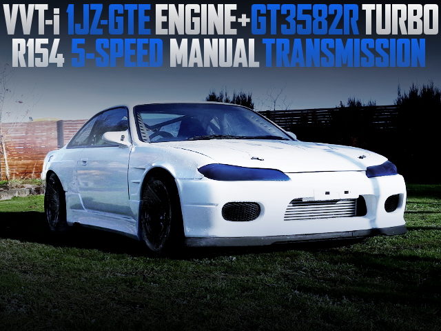 1JZ-GTE TURBO ENGINE AND S15 FRONT END WITH S14 SILVIA