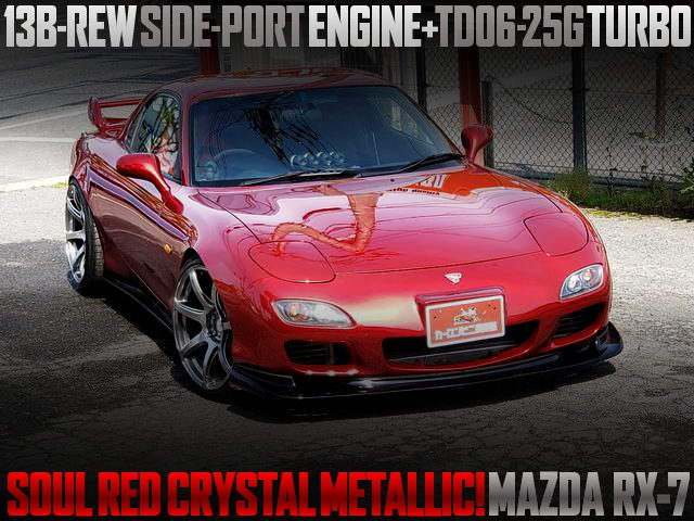 SOUL RED CRYSTAL METALLIC PAINT OF MAZDA RX-7