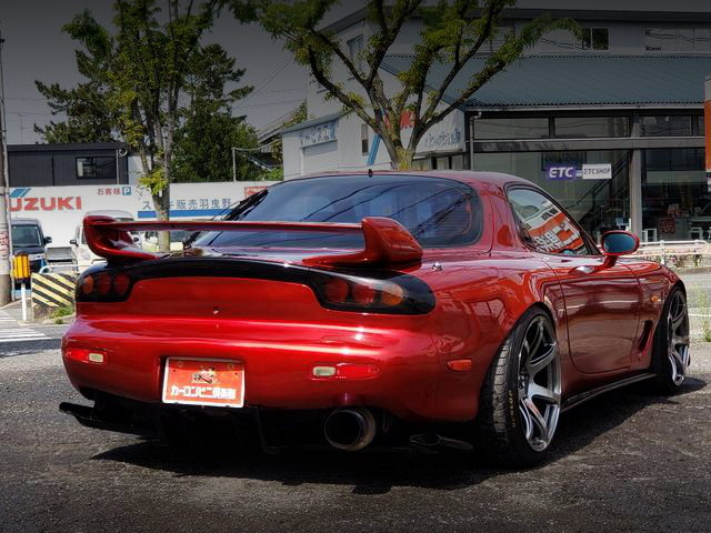 REAR EXTERIOR SOUL RED FD3S MAZDA RX-7