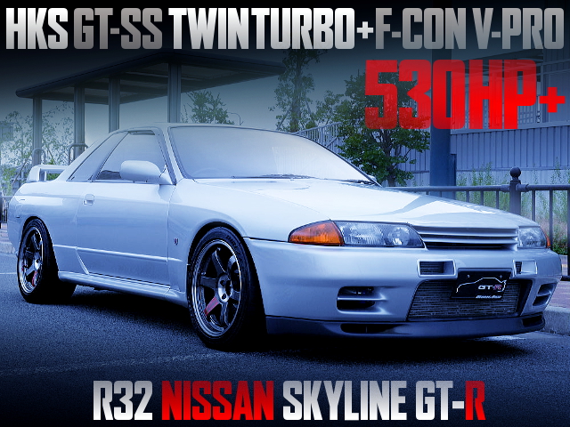 HKS GT-SS TWINTURBO R32 SKYLINE GT-R SILVER COLOR