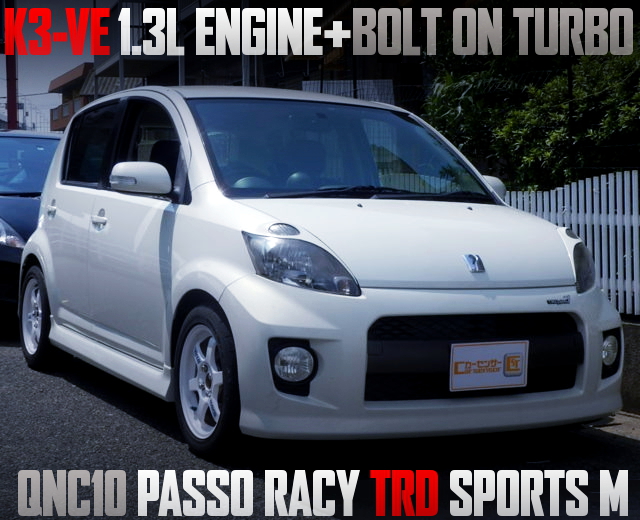 K3VE ENGINE WITH BOLT ON TURBO OF PASSO RACY TRD SPORTS M
