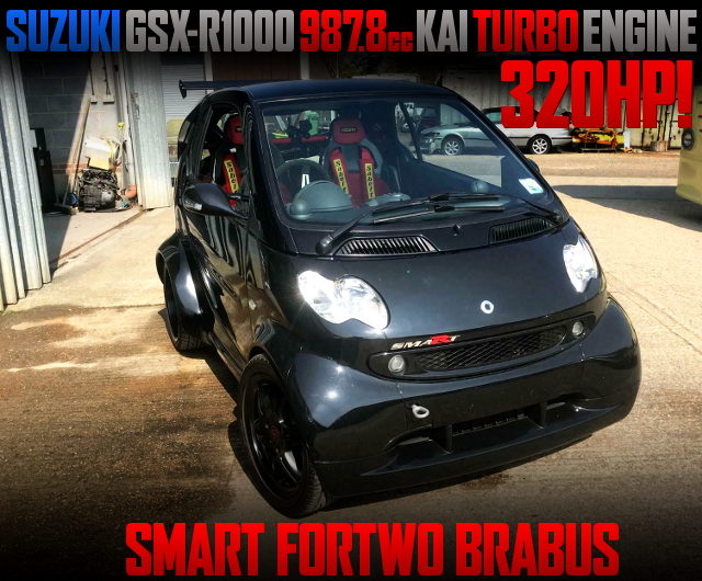 TURBOCHARGED GSX-R1000 MOTOR SWAPPED SMART FORTWO BRABUS