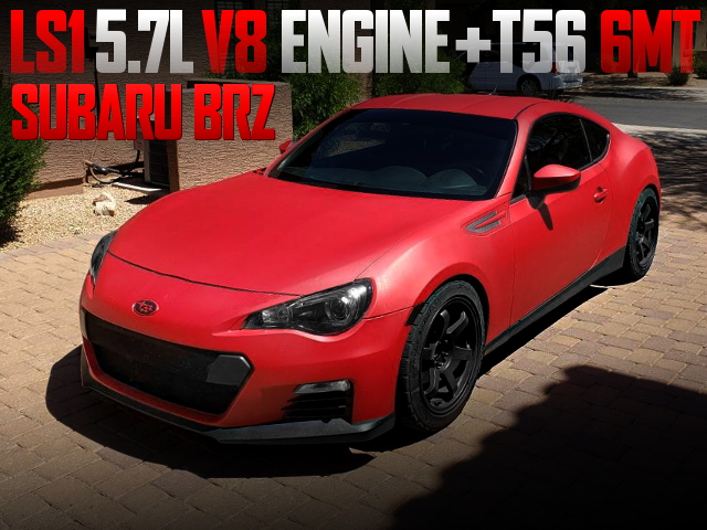 LS1 5700cc V8 ENGINE AND T56 6MT SWAPPED SUBARU BRZ