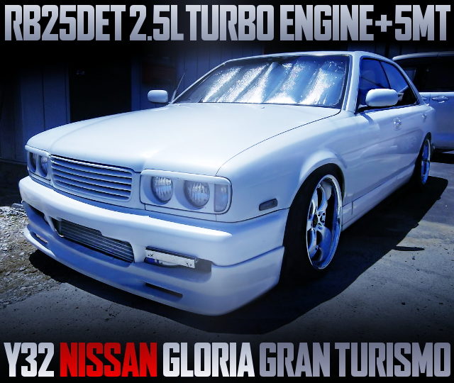 RB25DET TURBO ENGINE AND 5MT SWAPPED Y32 GLORIA GRAN TURISMO