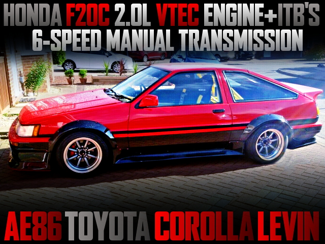 F20C VTEC ENGINE WITH ITBs INTO AE86 COROLLA LEVIN 3-DOOR