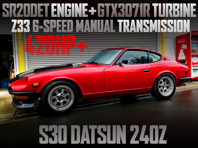 SR20DET TURBO ENGINE AND 6MT SWAPPED S30Z RED