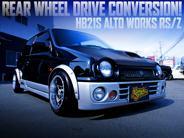 REAR WHEEL DRIVE CONVERSION TO THE HB21S ALTO WORKS RSZ