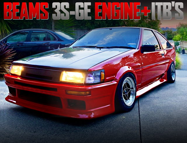 3S-GE 2000cc ENGINE AND ITBs WITH 4th Gen AE85 COROLLA LEVIN