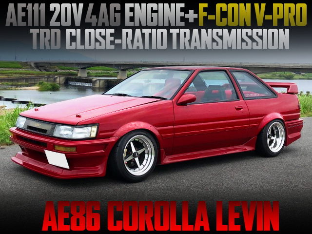 AE111 20V 4AG SWAPPED AE86 COROLLA LEVIN RED