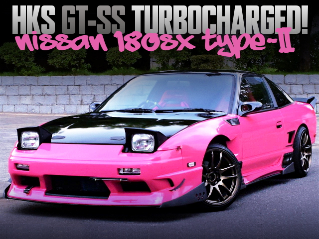 HKS GT-SS TURBOCHARGED 180SX TYPE2 OF PINK COLOR