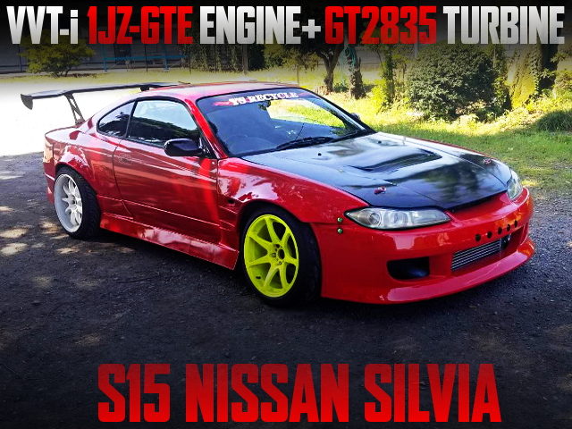 VVT-I 1JZ TURBO ENGINE SWAPPED S15 SILVIA WIDEBODY RED
