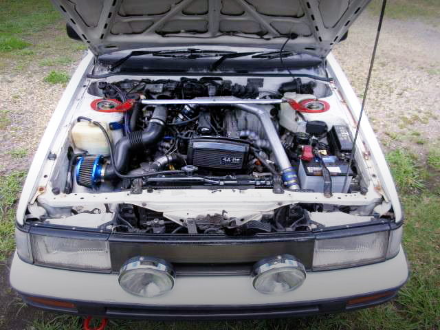SUPERCHARGED 4AG OF AE86 LEVIN ENGINE ROOM